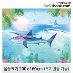 [디자인다소]여름배경현수막(상어)-149