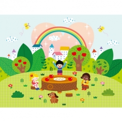 [디자인다소]숲속배경현수막(소풍)-125