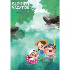 [디자인다소]여름배경현수막(계곡)-344