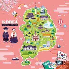 [디자인다소]우리나라지도현수막(한국지도)-012